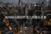 暗网疑云解码价值几何幕后花絮
